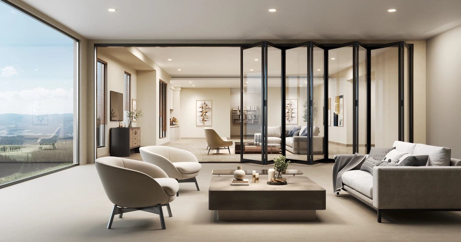 ALUMINUM FOLDING DOOR